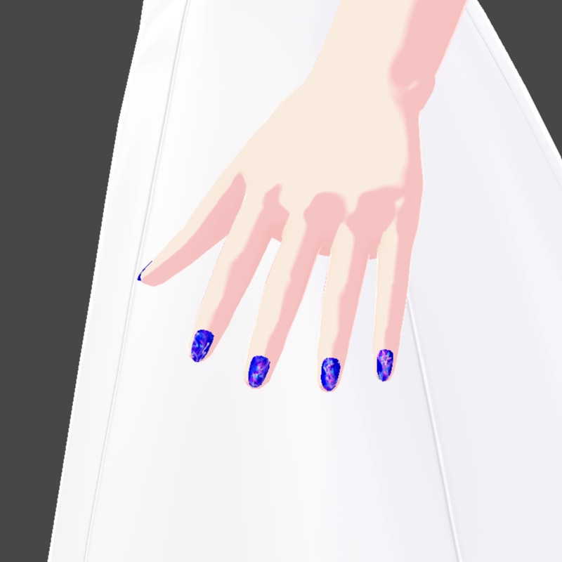 ネイル VRoid用テクスチャ 7色セット №4