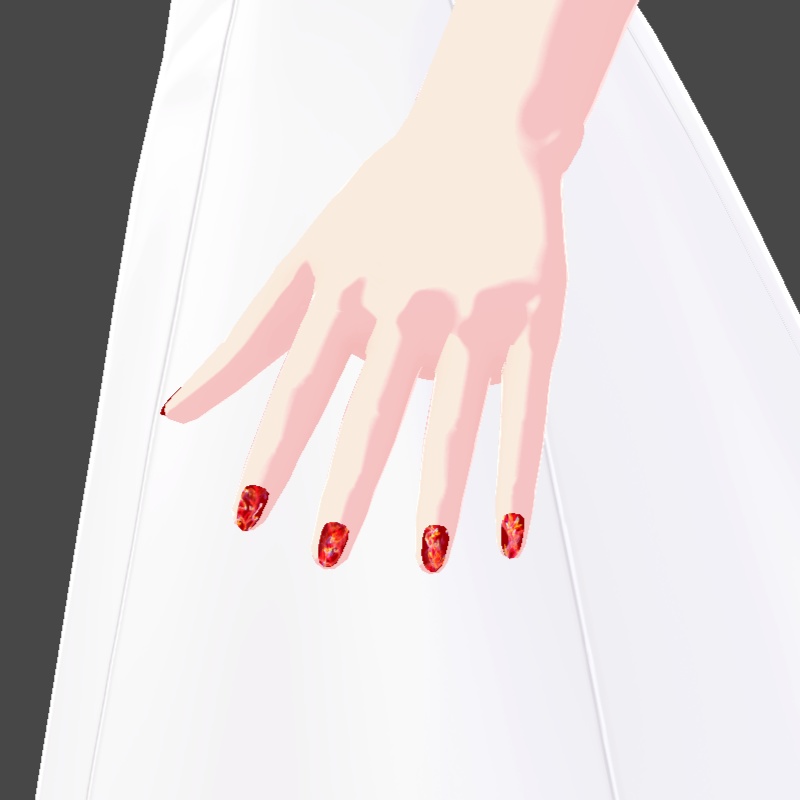 ネイル VRoid用テクスチャ 7色セット №4