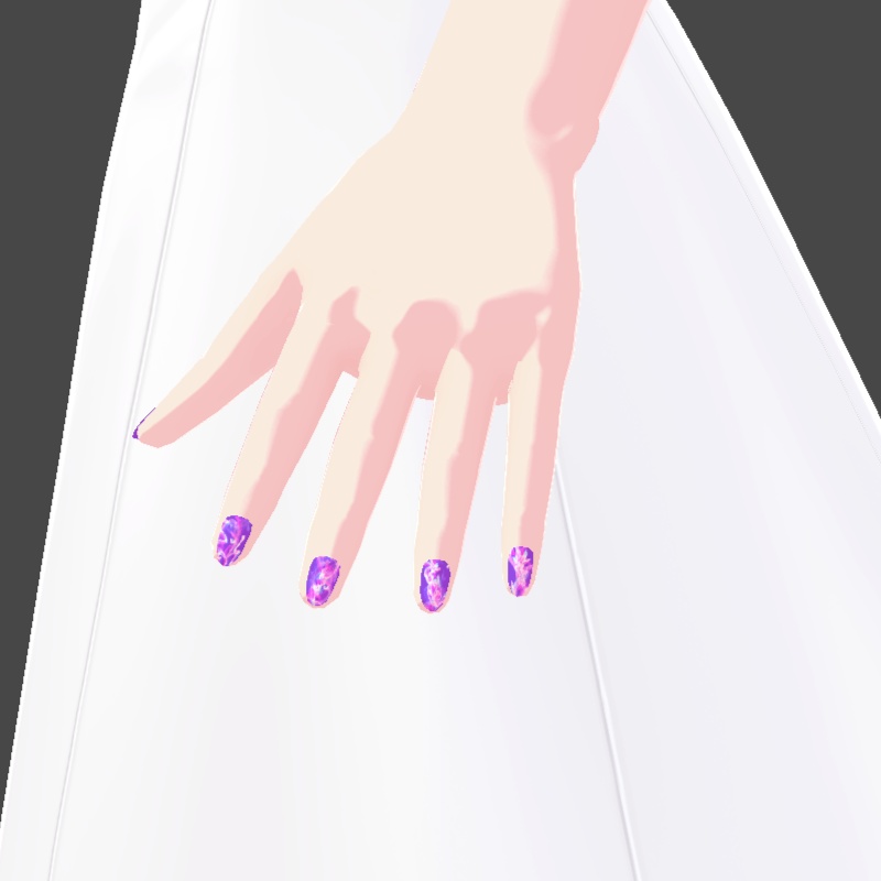 ネイル VRoid用テクスチャ 7色セット №4