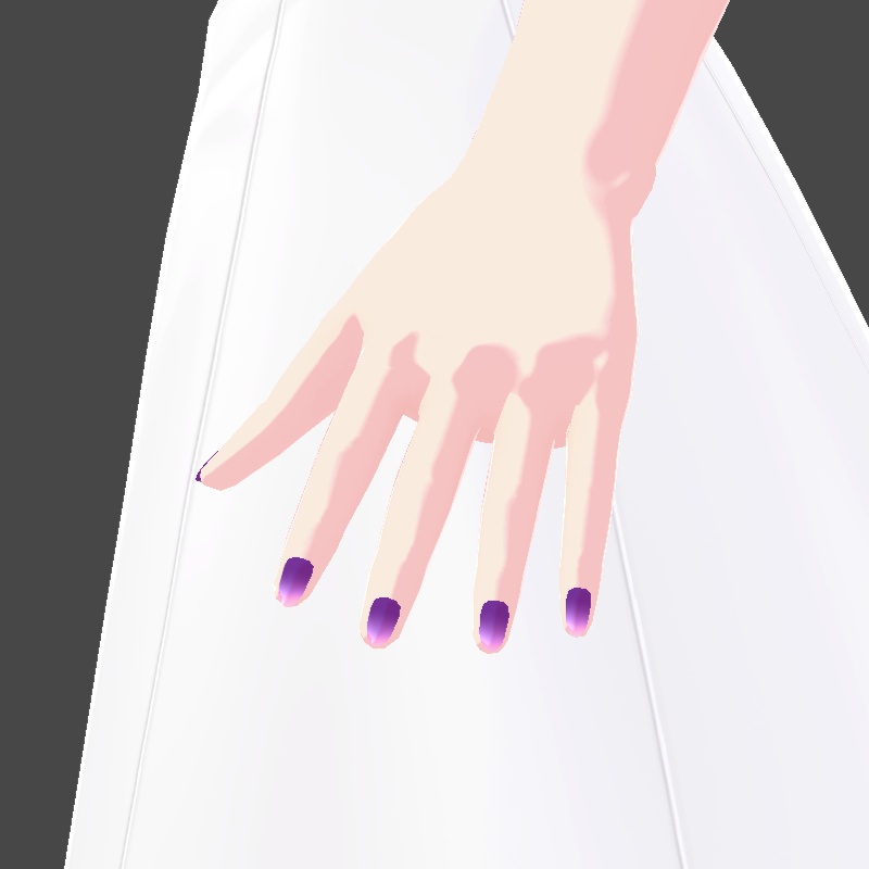 ネイル VRoid用テクスチャ 7色セット №5