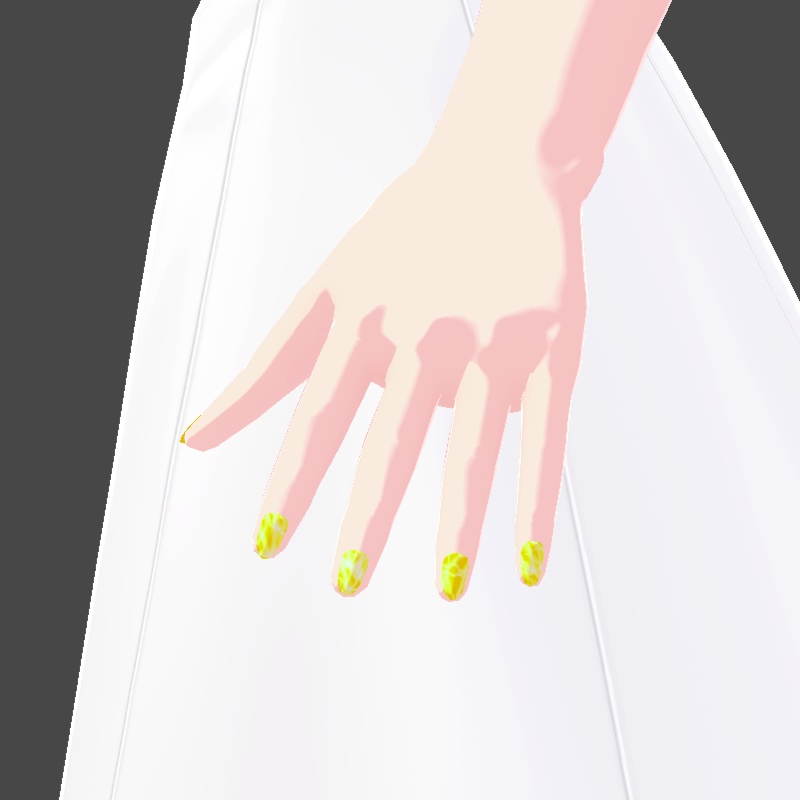 ネイル VRoid用テクスチャ 7色セット №6