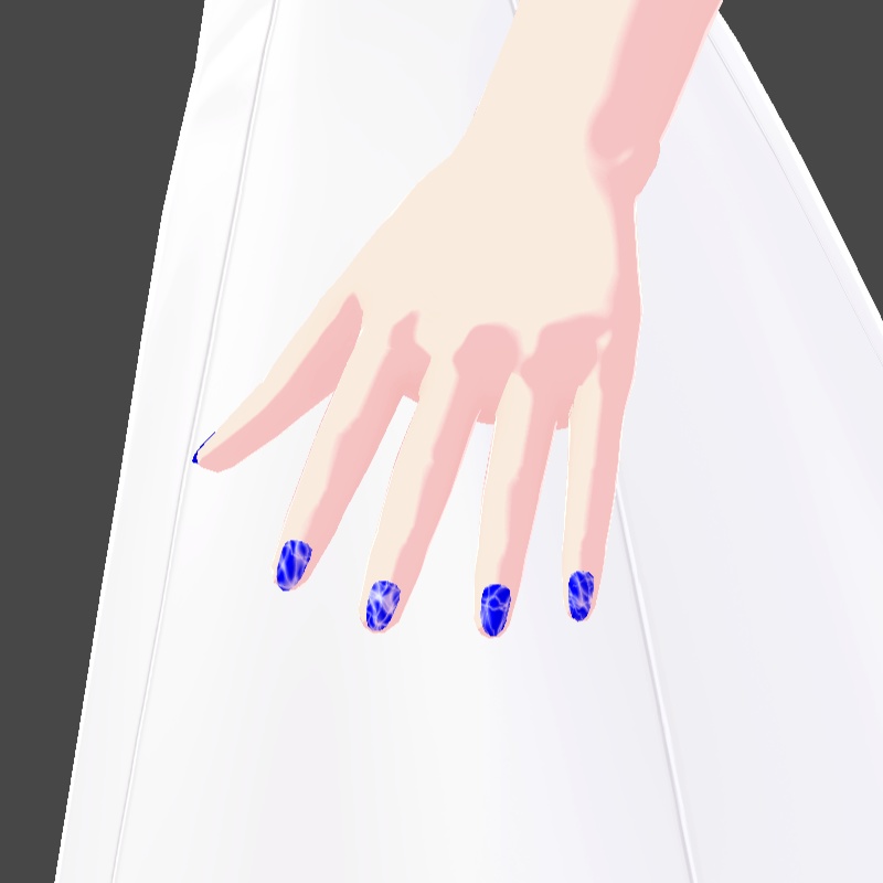 ネイル VRoid用テクスチャ 7色セット №6