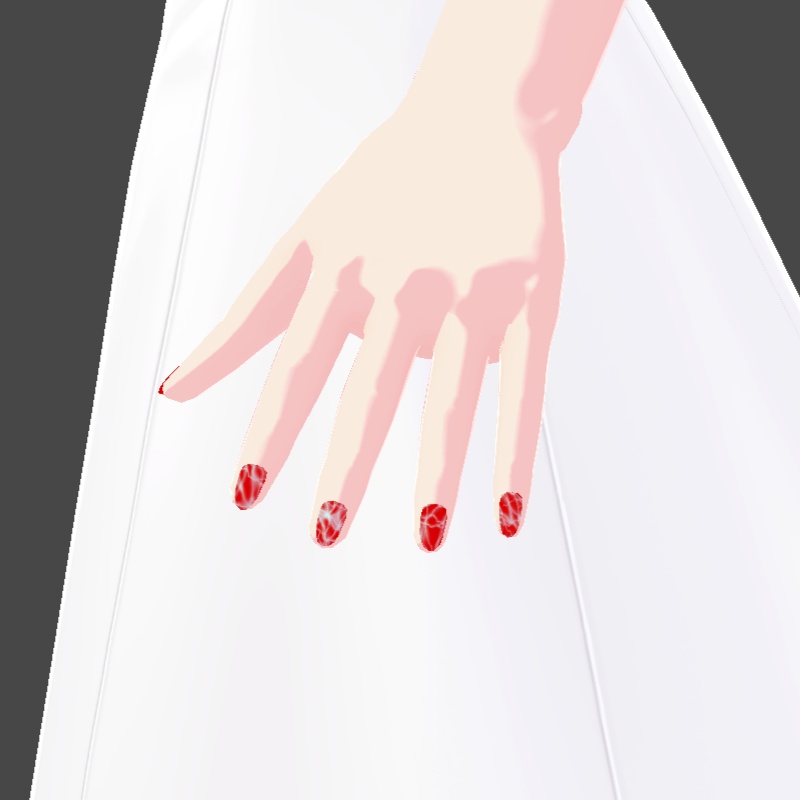 ネイル VRoid用テクスチャ 7色セット №6