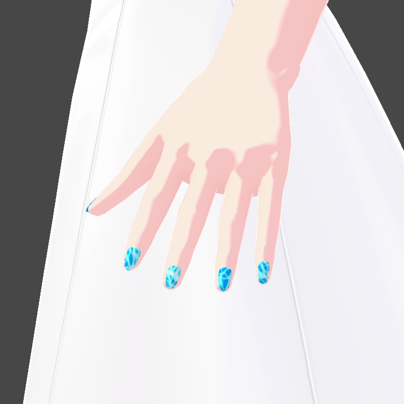 ネイル VRoid用テクスチャ 7色セット №6