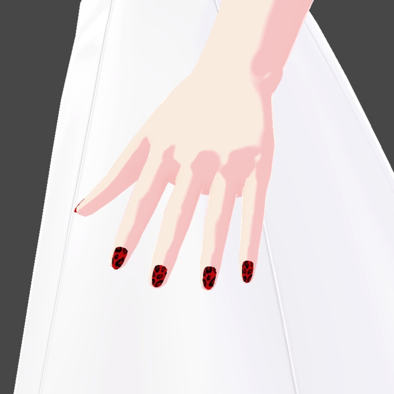 ネイル VRoid用テクスチャ 7色セット №7