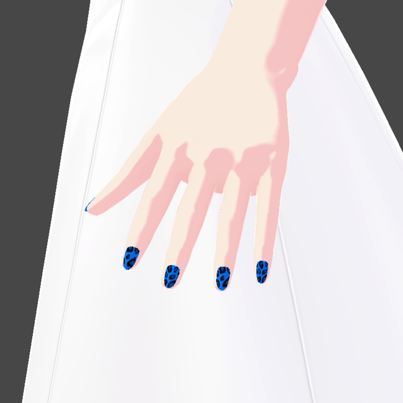 ネイル VRoid用テクスチャ 7色セット №7