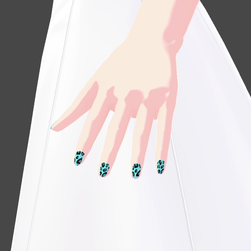 ネイル VRoid用テクスチャ 7色セット №7