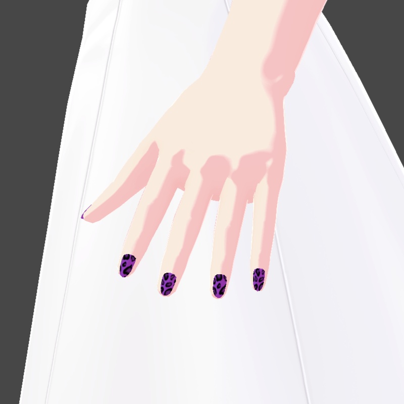 ネイル VRoid用テクスチャ 7色セット №7