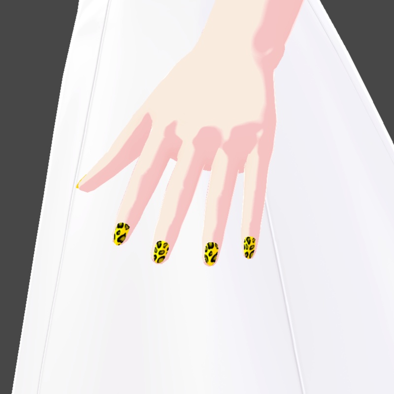 ネイル VRoid用テクスチャ 7色セット №7