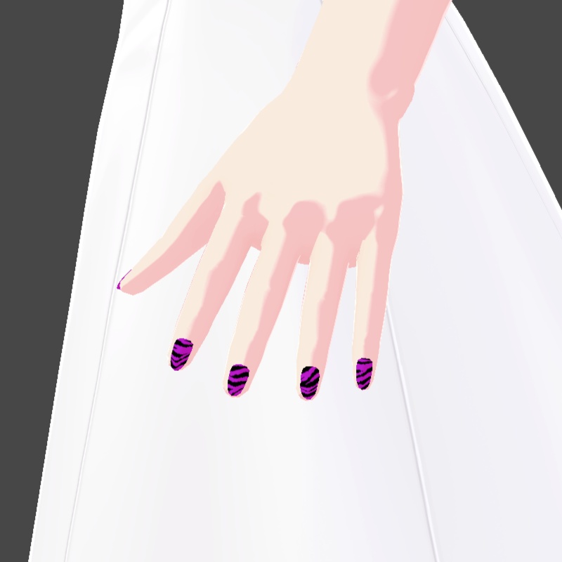 ネイル VRoid用テクスチャ 7色セット №8