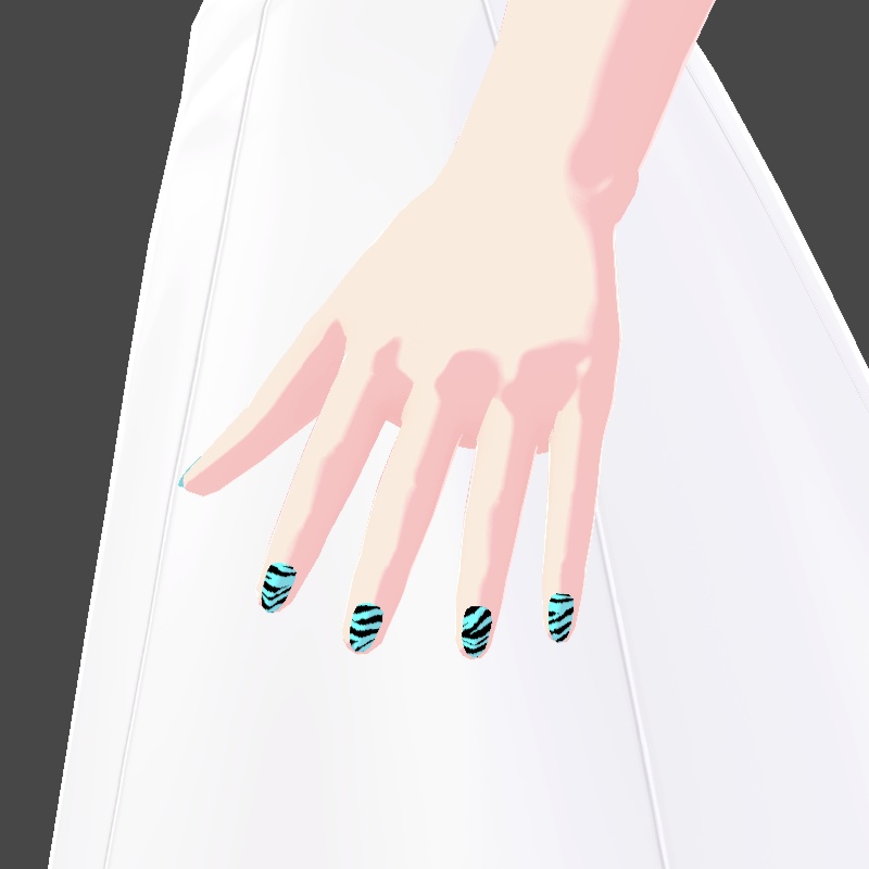 ネイル VRoid用テクスチャ 7色セット №8