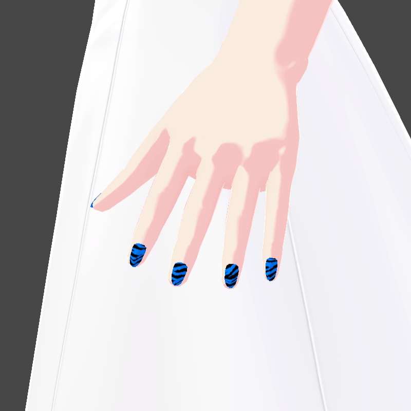 ネイル VRoid用テクスチャ 7色セット №8