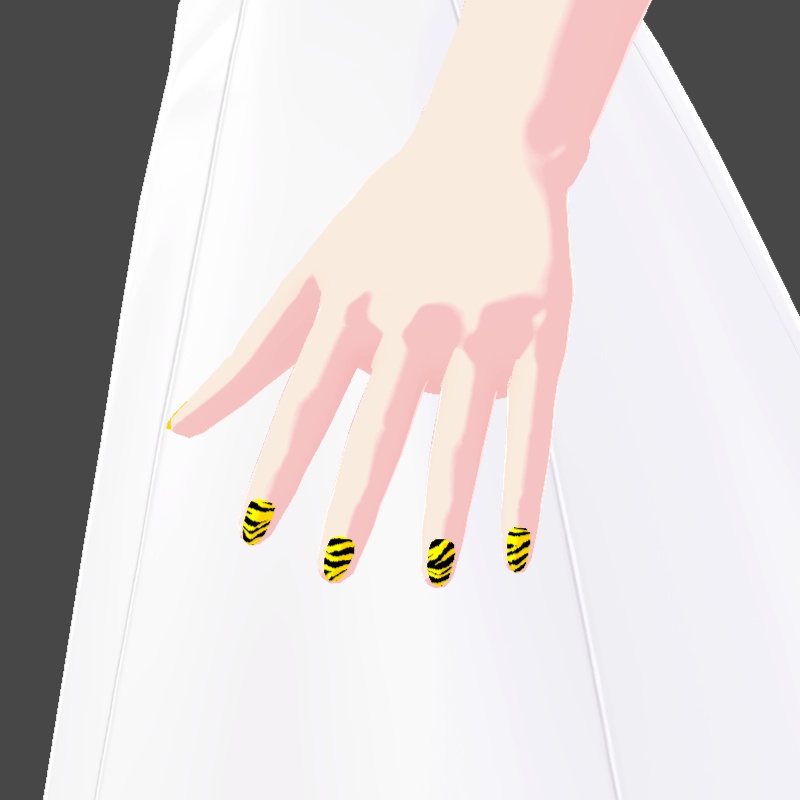 ネイル VRoid用テクスチャ 7色セット №8