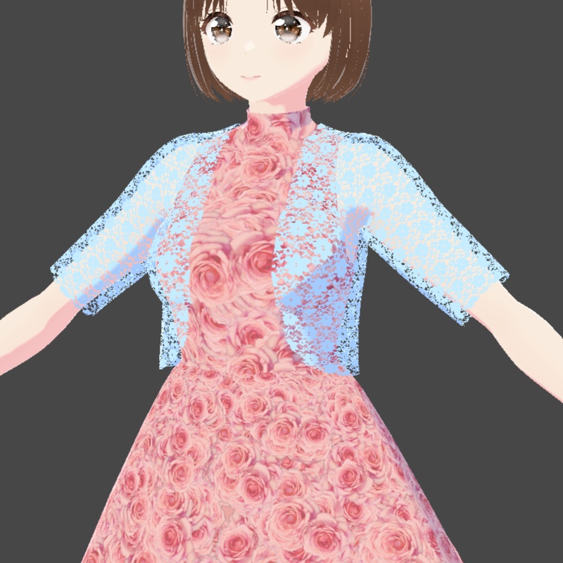 ワンピース5色・ボレロ7色 VRoid用 vroidcustomitem セット