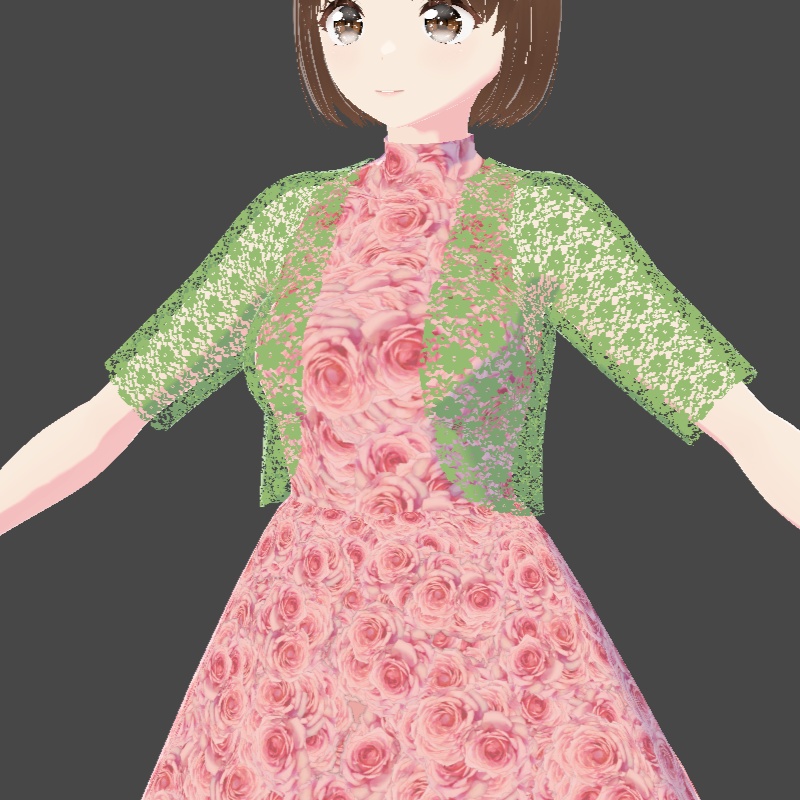 ワンピース5色・ボレロ7色 VRoid用 vroidcustomitem セット