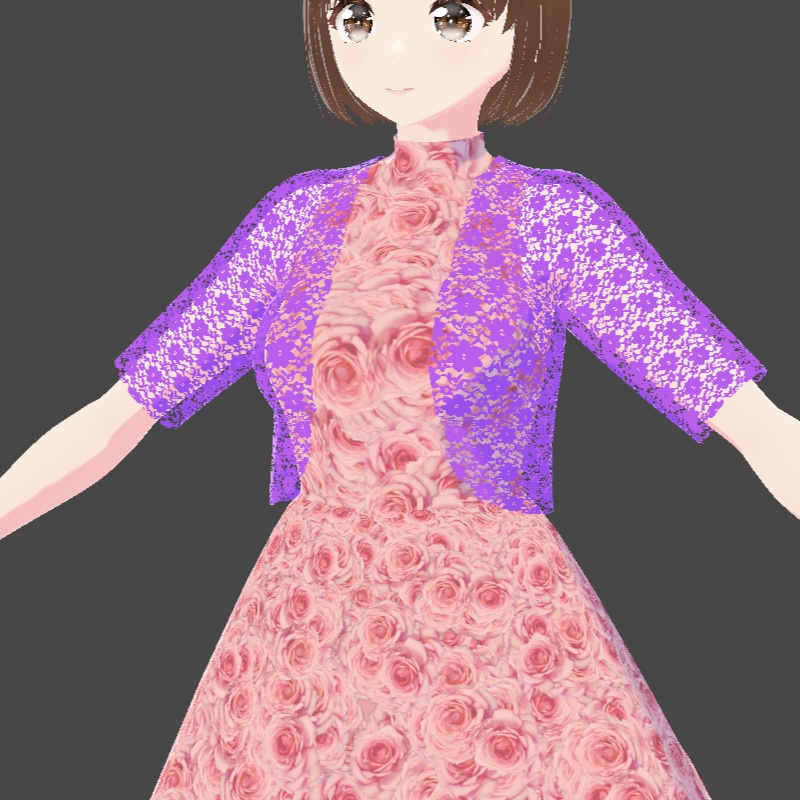 ワンピース5色・ボレロ7色 VRoid用 vroidcustomitem セット