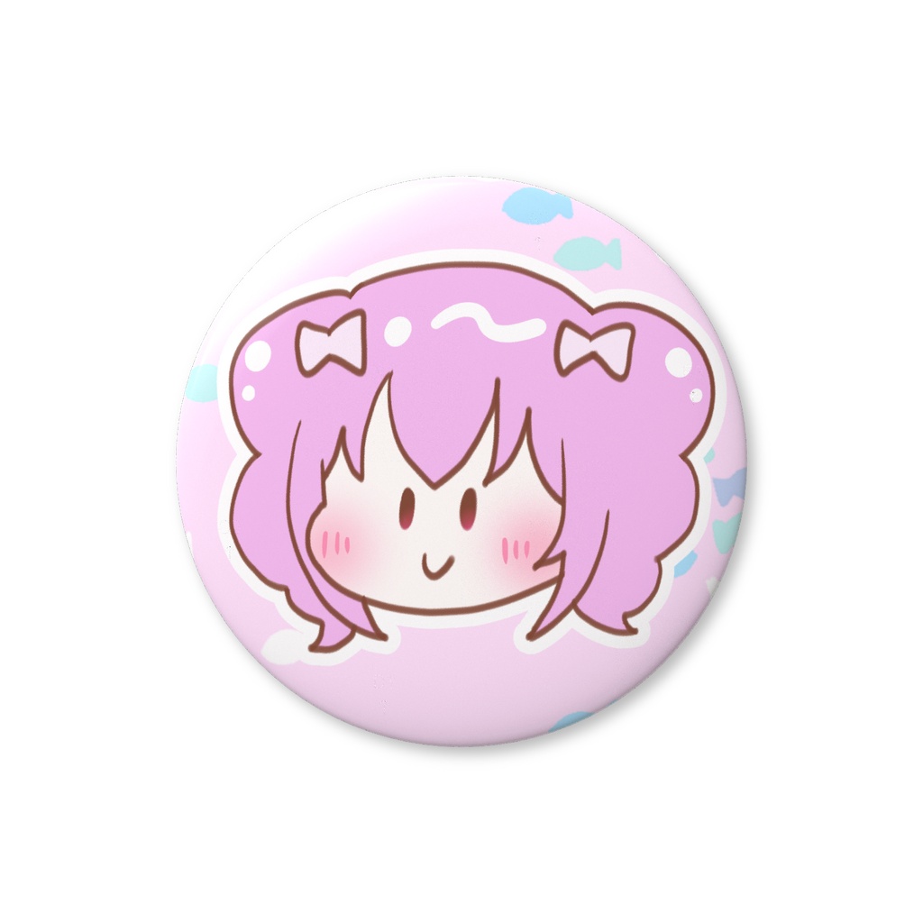 泡沫しいら ゆるしいら 缶バッチ