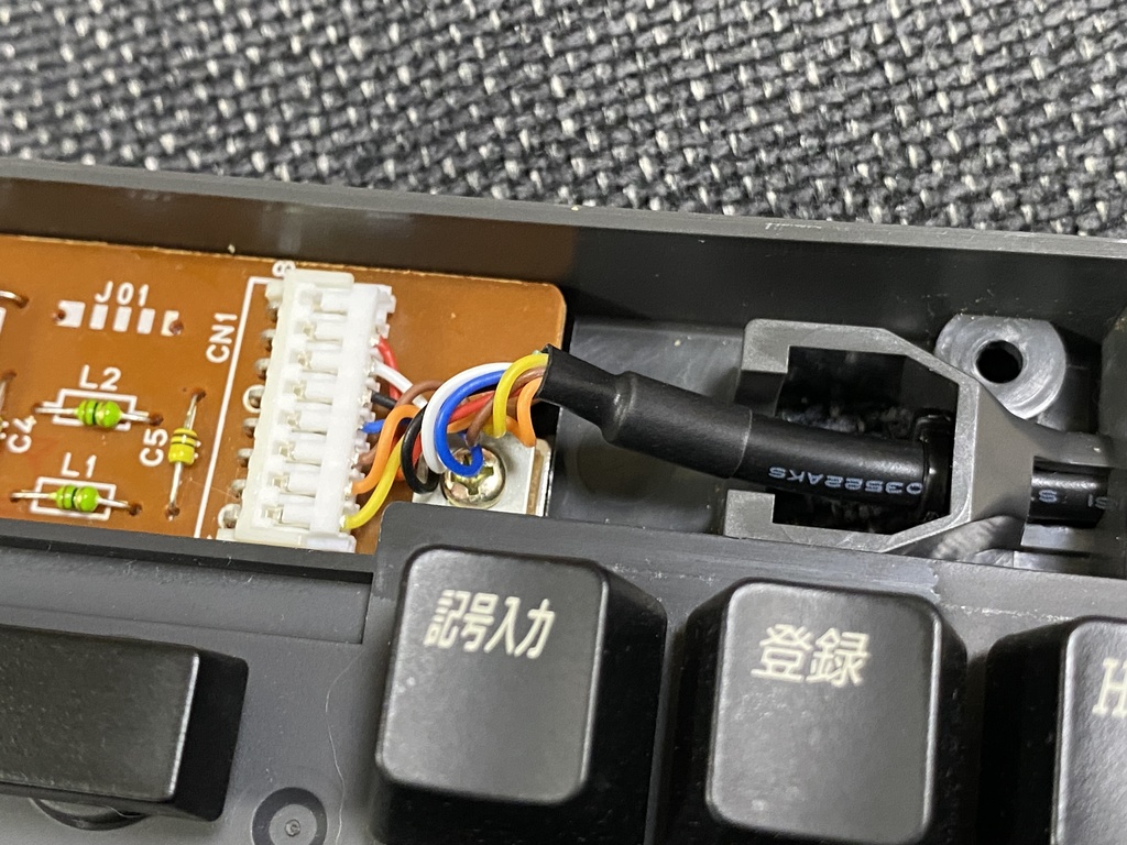 X68000 compactキーボード用 交換ケーブル LITE