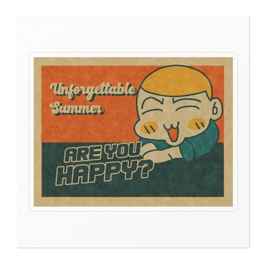 中原ヴィンテージ風ステッカー