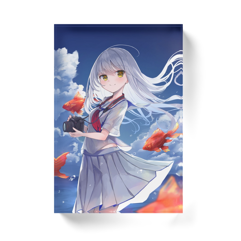 アクリルブロック【夏色フォトグラフ 金魚ver.】