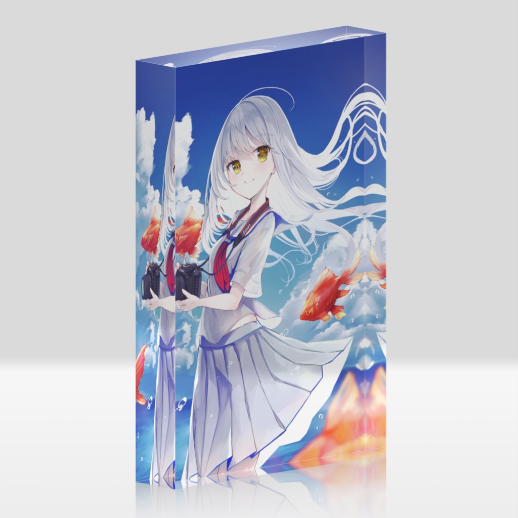 アクリルブロック【夏色フォトグラフ 金魚ver.】