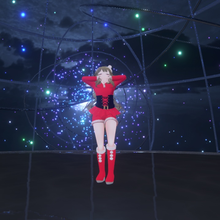 【VRchat想定】サンタコスチューム 衣装セット【ソレイル専用】