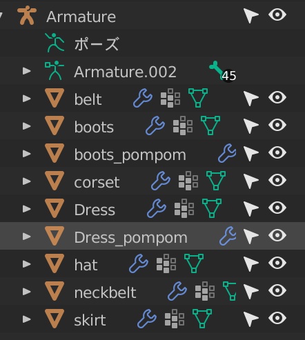 【VRchat想定】サンタコスチューム 衣装セット【アティナ専用】