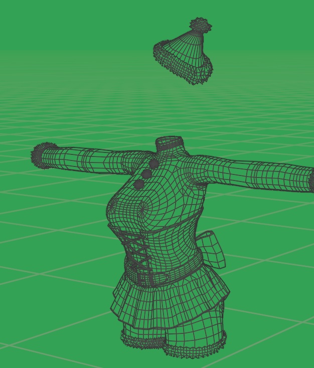 【VRchat想定】サンタコスチューム 衣装セット【アティナ専用】