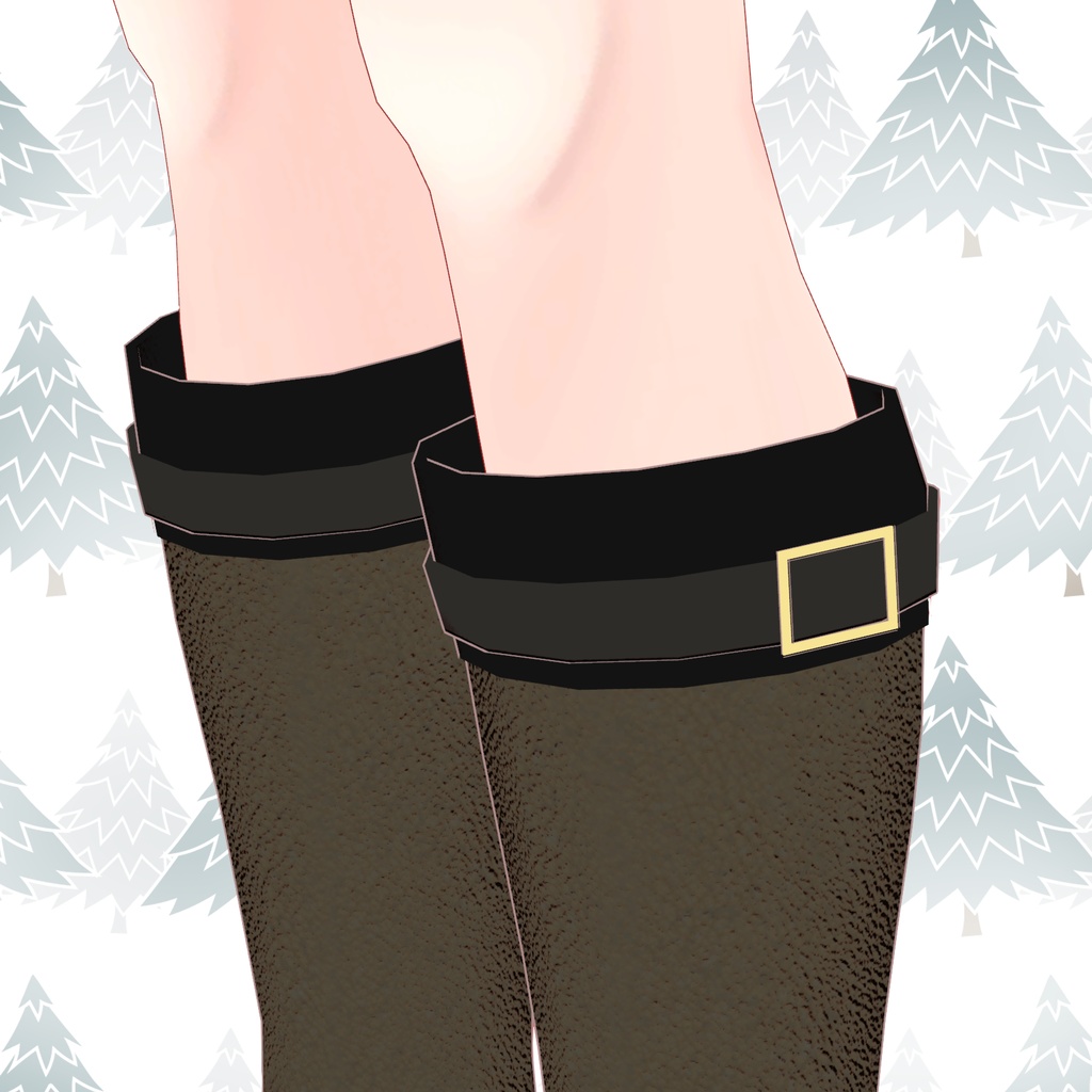 【VRchat想定】ベルト付きカジュアルブーツ【舞夜・チセ・ソレイル専用】