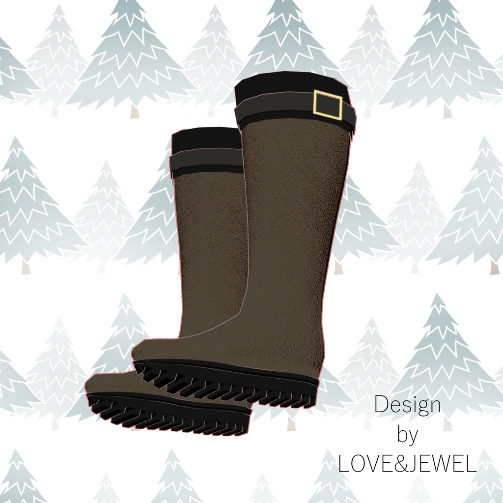 【VRchat想定】ベルト付きカジュアルブーツ【舞夜・チセ・ソレイル専用】