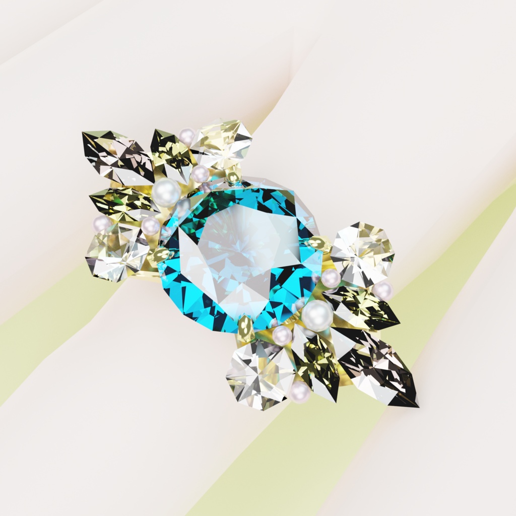 【blender版】ジュエリーリング・指輪【新シリーズ】Ring050