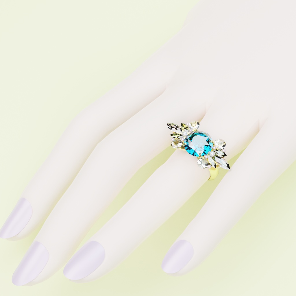 【blender版】ジュエリーリング・指輪【新シリーズ】Ring050