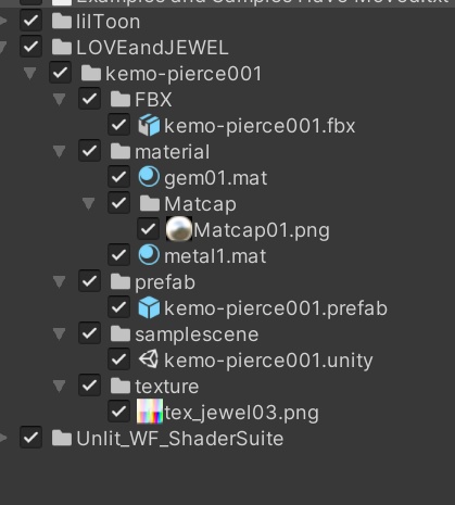 【VRchat想定・汎用・PB】揺れるケモミミ用ピアス・イヤリング【physbone】