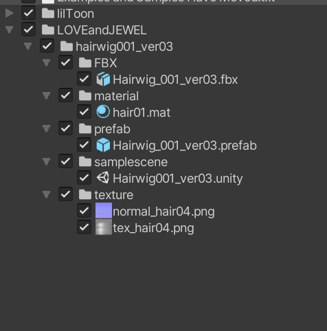 【VRchat想定・汎用・PB】まとめ髪ウイッグ/試着用無料版あり【physbone】hairwig001