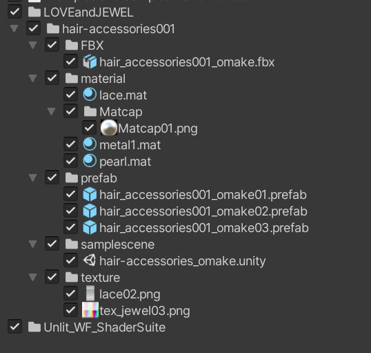 【VRchat想定・汎用】桜のかんざし・レースの髪飾りのおまけつき hair-accessories001