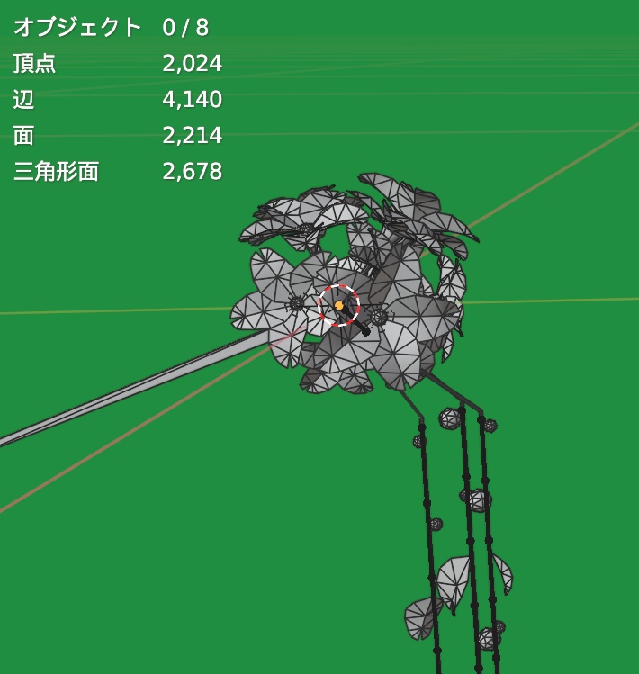 【VRchat想定・汎用・PB】揺れる桜の和かんざし・おまけつき【physbone】