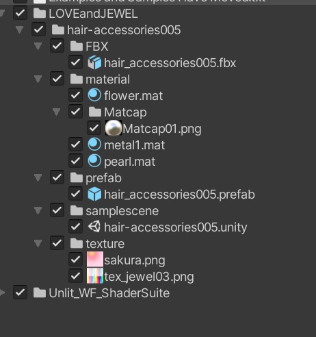 【VRchat想定・汎用・PB】揺れる桜の和かんざし・おまけつき【physbone】
