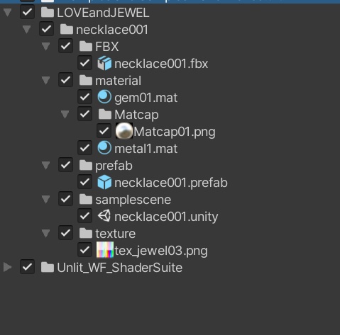 【VRchat想定・汎用・PB】揺れるネックレス・ペンダント【physbone】necklace001