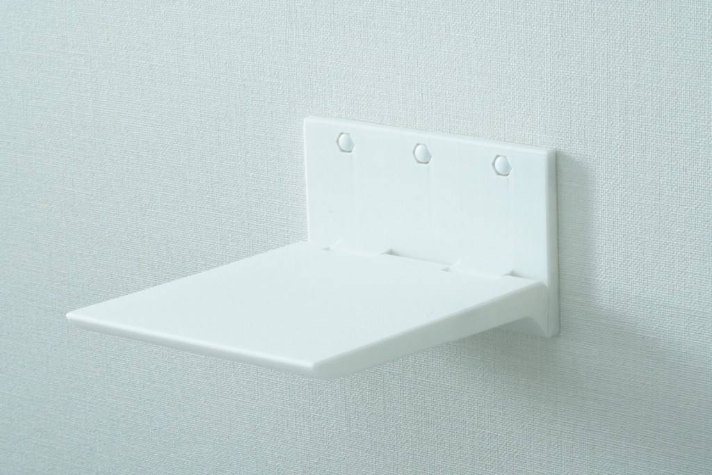 折りたたみ式ウォールシェルフ 3Dプリンター出力品