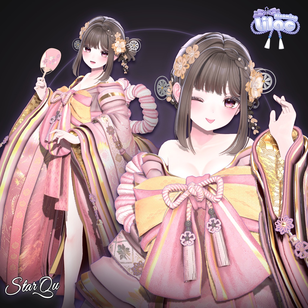 Blooming Lilac Hair『19アバター対応』