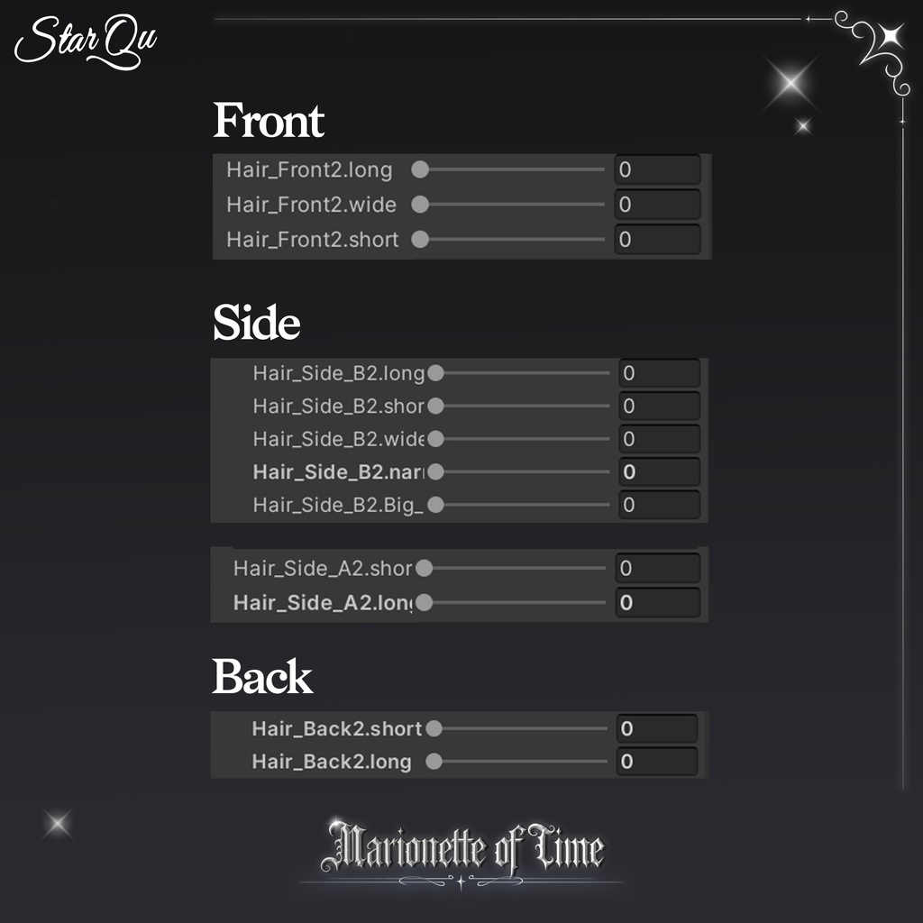 Marionette of Time Hair『20アバター対応』