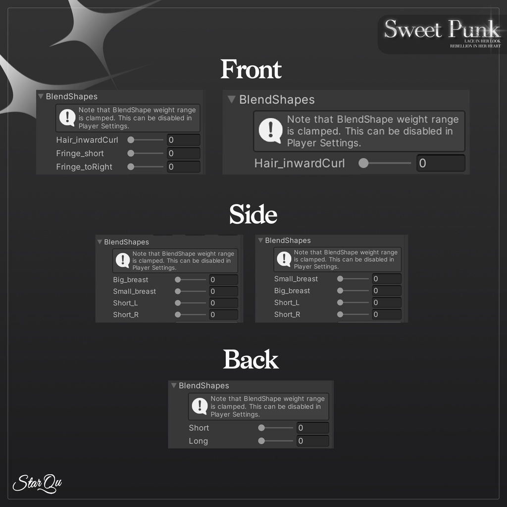 Sweet Punk Hair『20アバター対応』