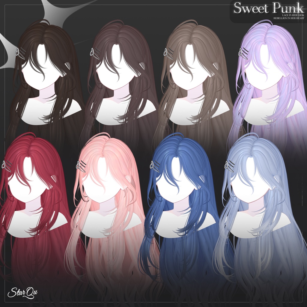 Sweet Punk Hair『20アバター対応』