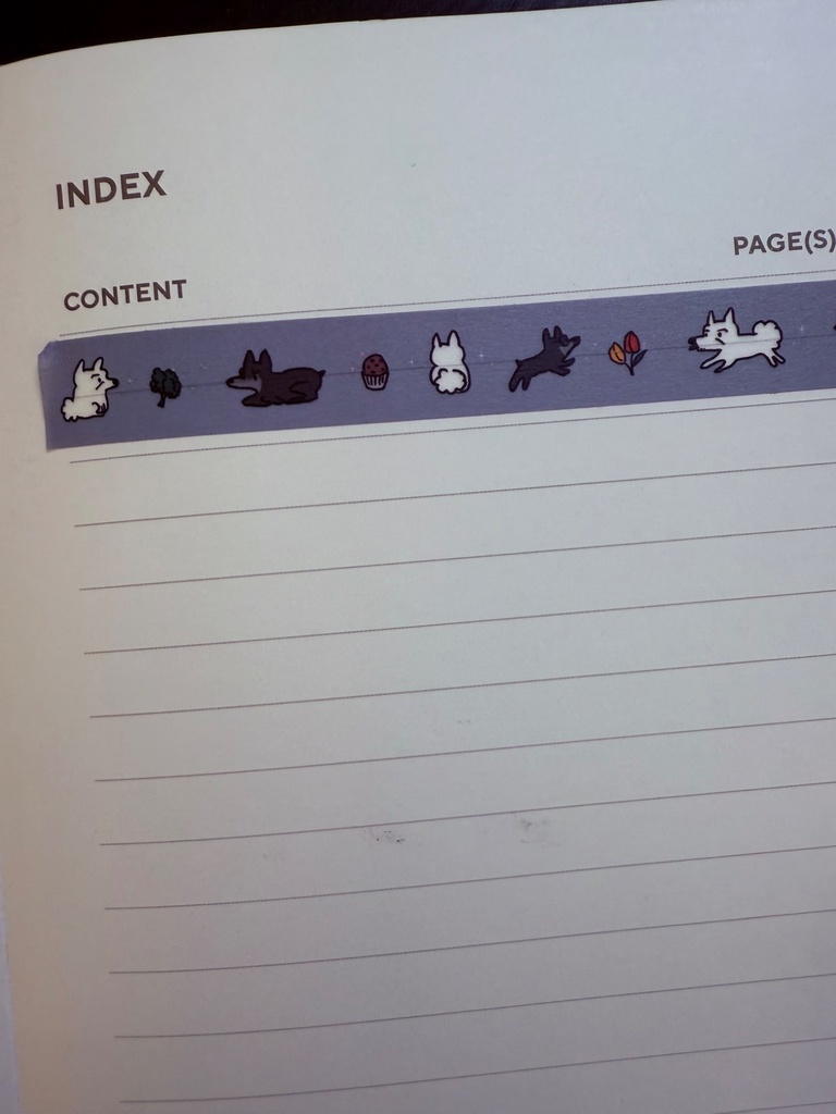 🌸春の犬違いマスキングテープ