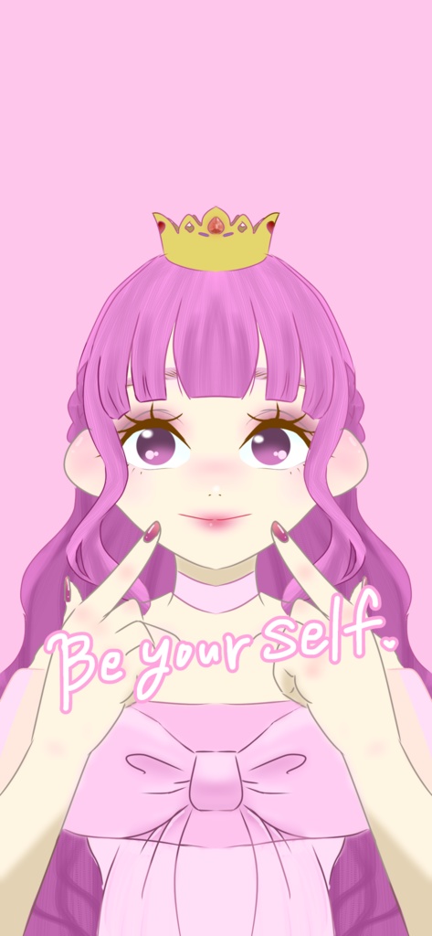 ロック画面女の子イラスト１