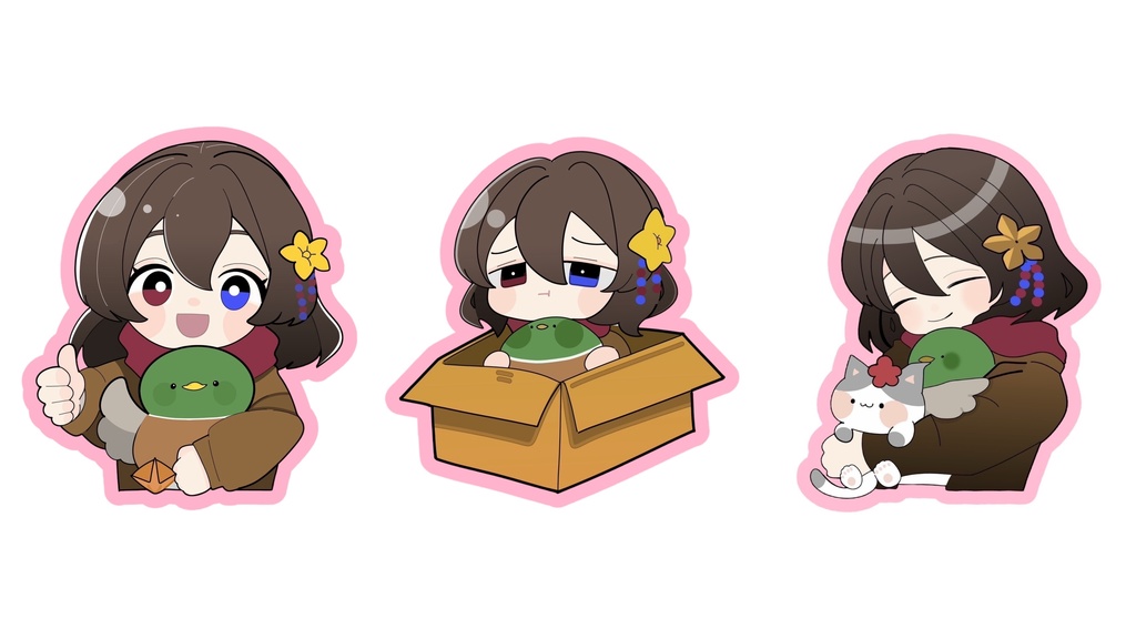 🦆ステッカー(3枚セット)