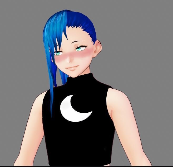 Moon Crop Top Vroid