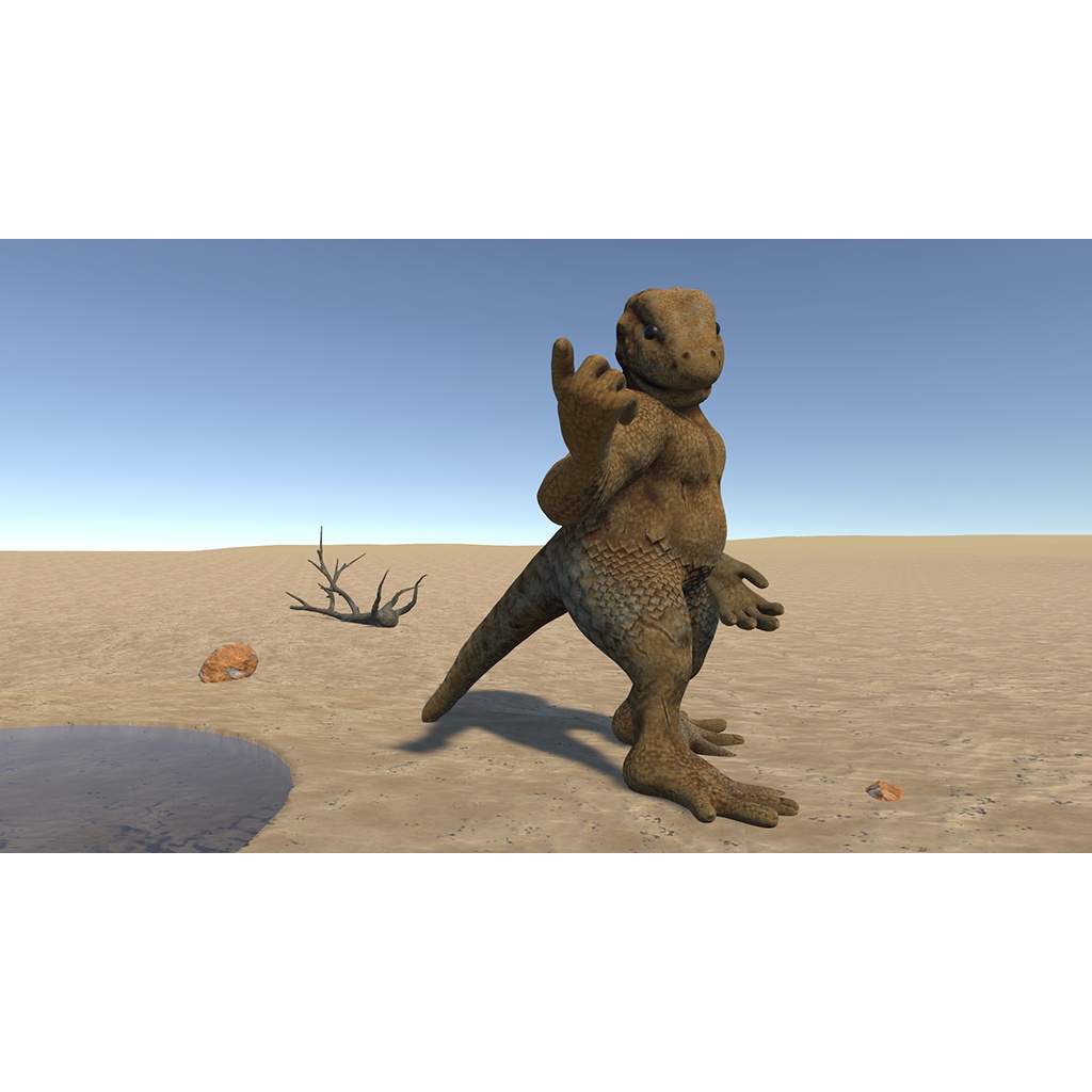 【オリジナル3Dモデル】トカゲの亜人Scaledian(スケイルディアン)