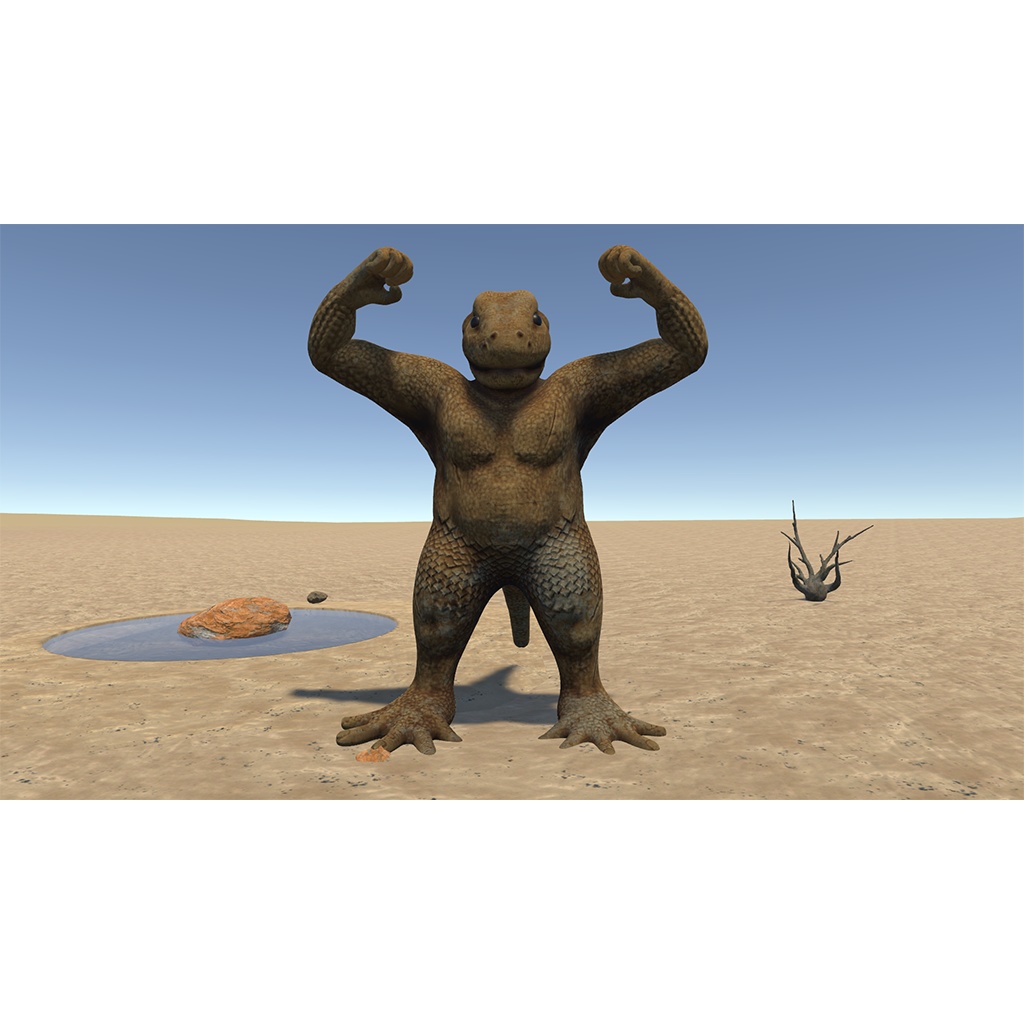 【オリジナル3Dモデル】トカゲの亜人Scaledian（スケイルディアン）