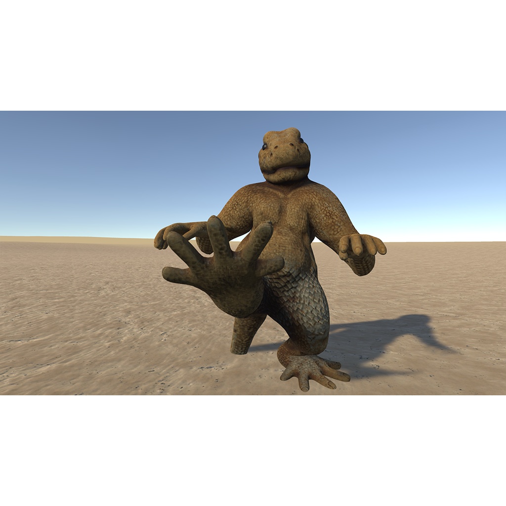 【オリジナル3Dモデル】トカゲの亜人Scaledian(スケイルディアン)